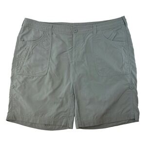 THE NORTH FACE Women's Horizon Nylon Roll Up Cuffs Shorts • 16 • light‎ gray